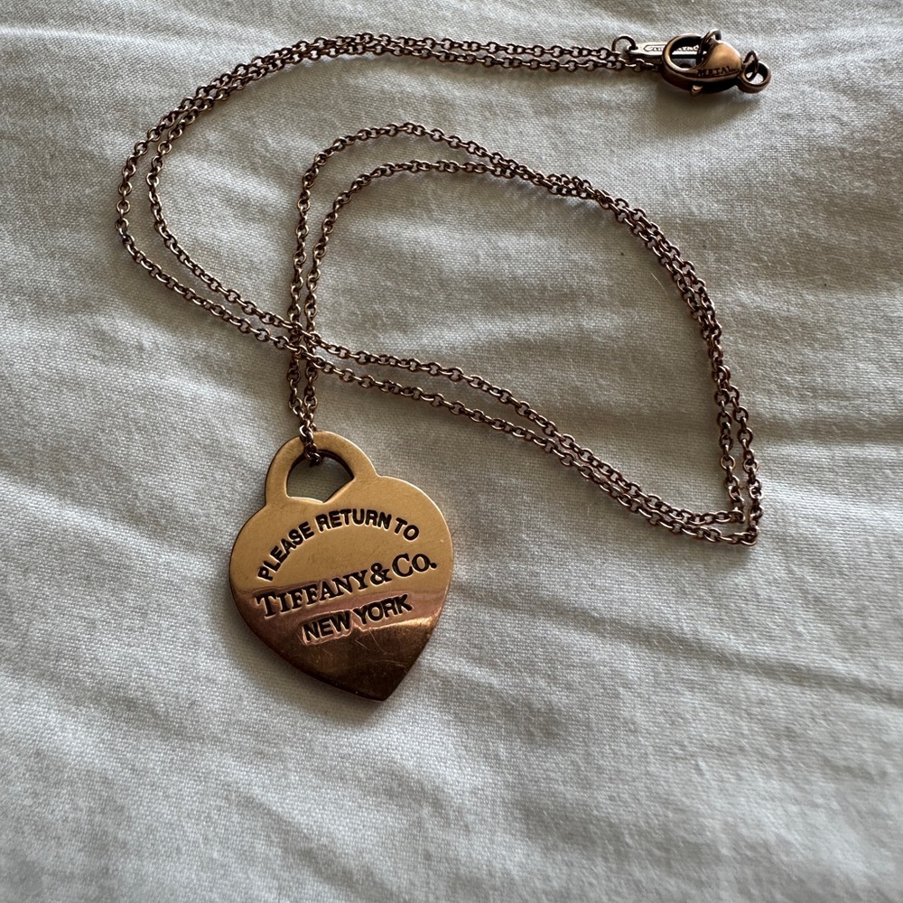 tiffany and co. rubedo mini heart tag necklace